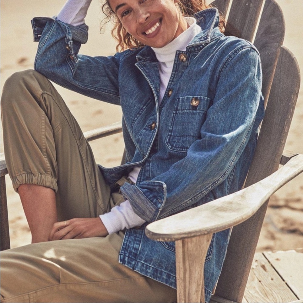 Faherty Denim Chore Coat